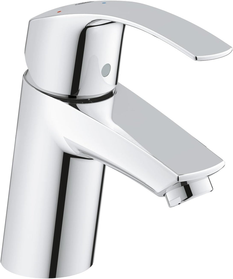 GROHE Eurosmart | Badarmatur - Waschtischbatterie | glatter Körper, S-Size | 32154002, Chrome S glat