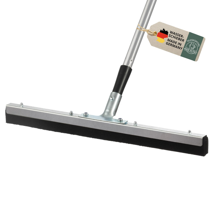 Wasserschieber 50 cm mit Stiel – Bodenabzieher Wasserabzieher Gummiabzieher - Wasser Abzieher Schieb