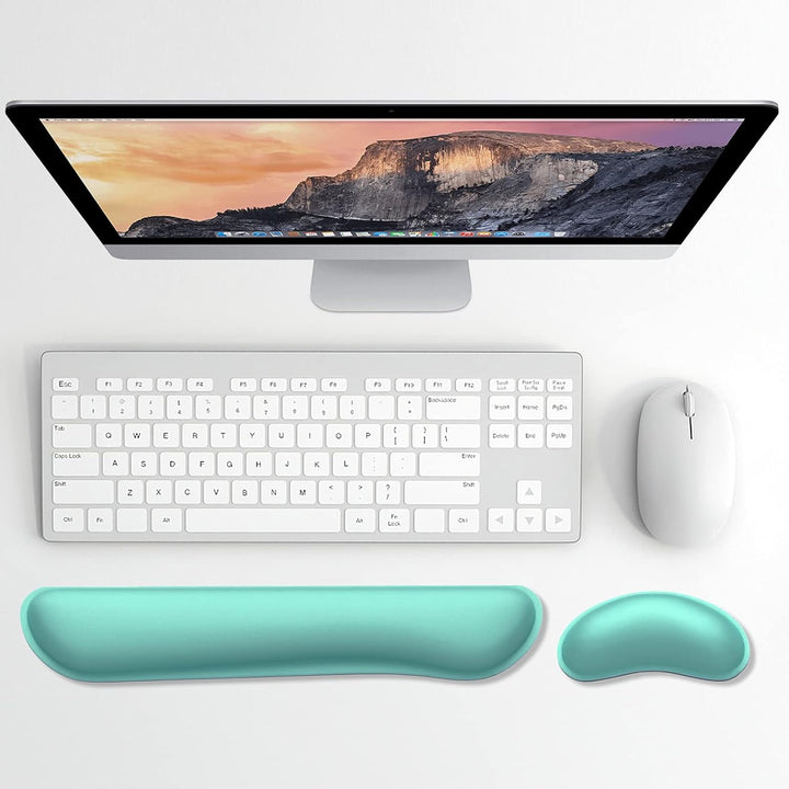 Dapesuom Vergrössertes Tastatur-Handgelenkauflage, Memory-Schaum Handgelenkruhen für Schreibtisch Ma