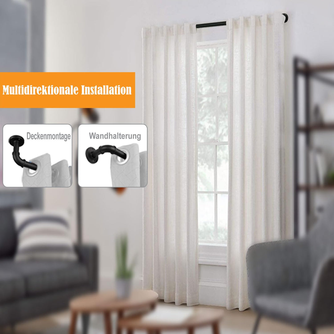 1 Zoll Industrielle Gardinenstange, Gardinenstange für Fenster, Gardinenstangen, Outdoor Gardinensta