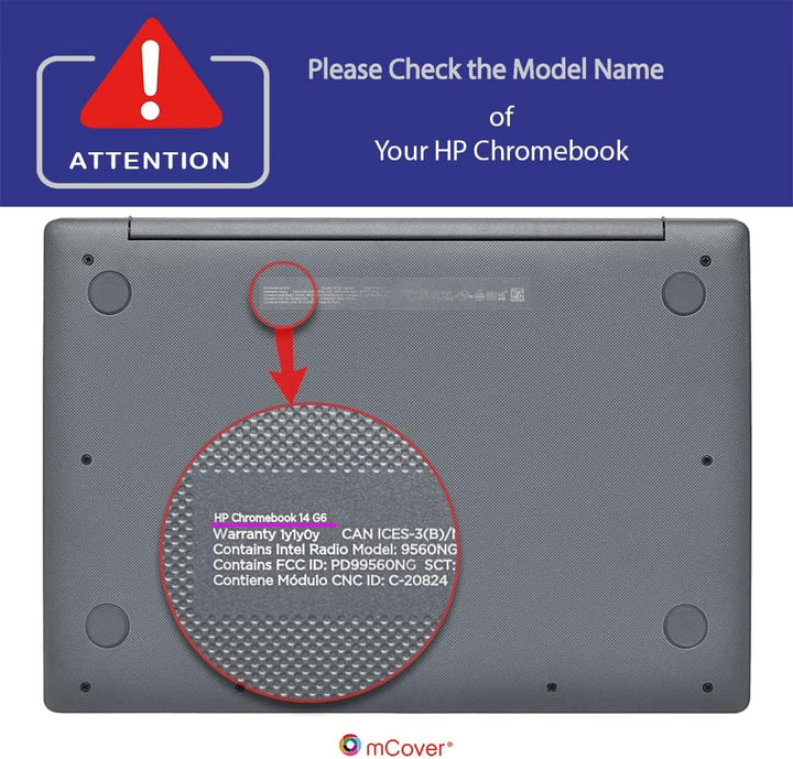 mCover Hartschalen-Schutzhülle, kompatibel mit HP Chromebook X360 14A-NAxxxx Serie Laptops (nicht ko