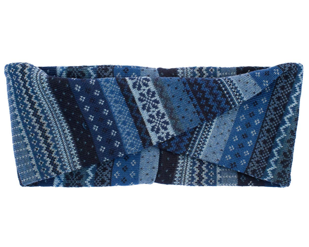 Invero, Merino Stirnband Tara, 100% Wolle (Blau), Blau