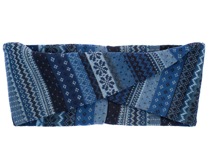 Invero, Merino Stirnband Tara, 100% Wolle (Blau), Blau
