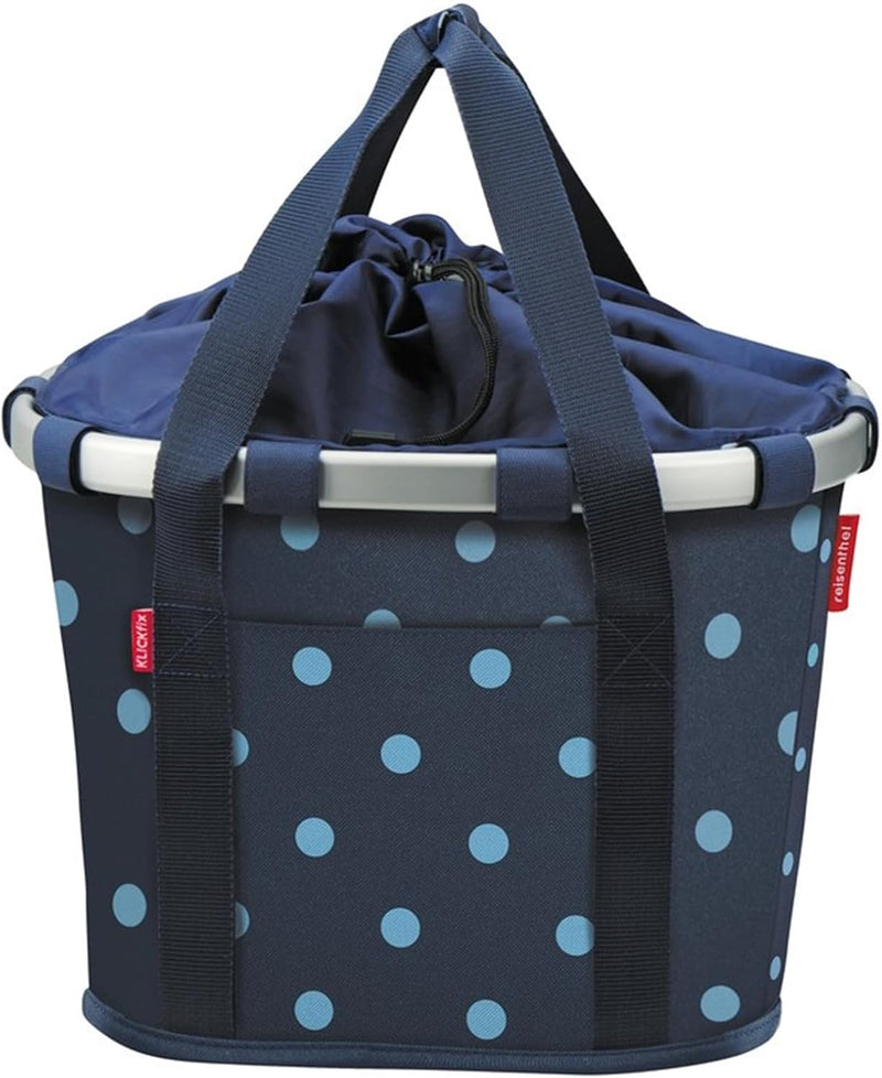 KlickFix Unisex – Erwachsene Tasche 35x28x26cm Mixed Dots Blue, 35x28x26cm Mixed Dots Blue