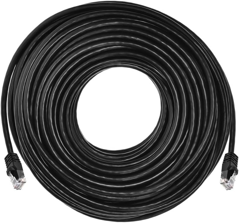 Monoprice Netzwerkkabel (UTP, 24 AWG, Cat5e, 350 MHz, UTP, blankes Kupfer, 30 m) Schwarz schwarz 100