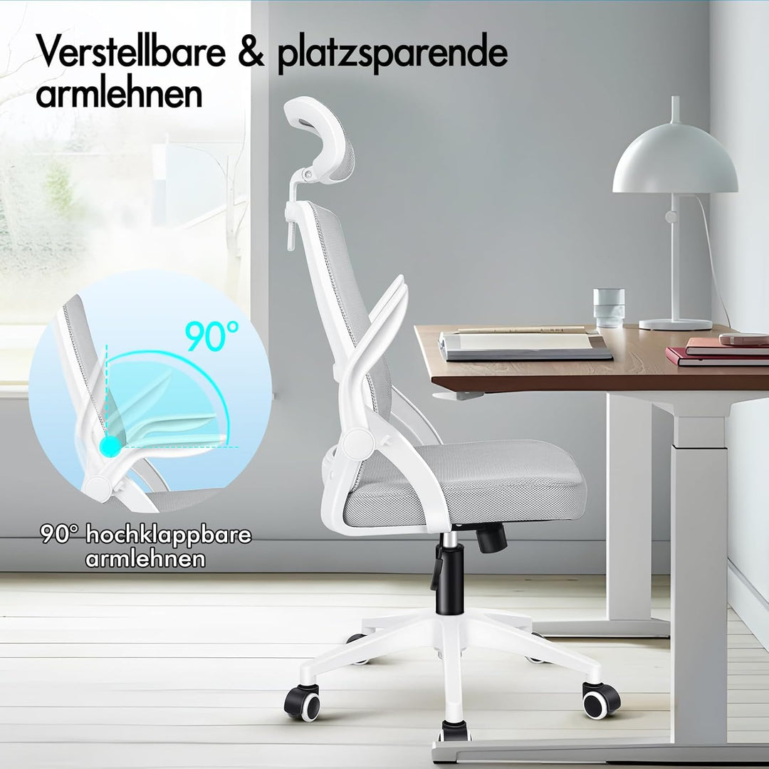 ALFORDSON Bürostuhl Chefsessel Netzstuhl ergonomisch Schreibtischstuhl Wippfunktion höhenverstellbar