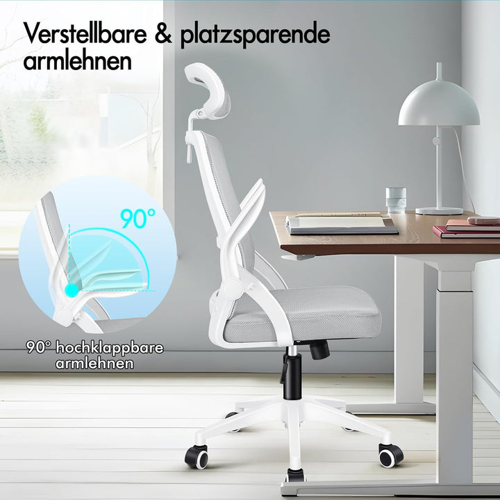 ALFORDSON Bürostuhl Chefsessel Netzstuhl ergonomisch Schreibtischstuhl Wippfunktion höhenverstellbar