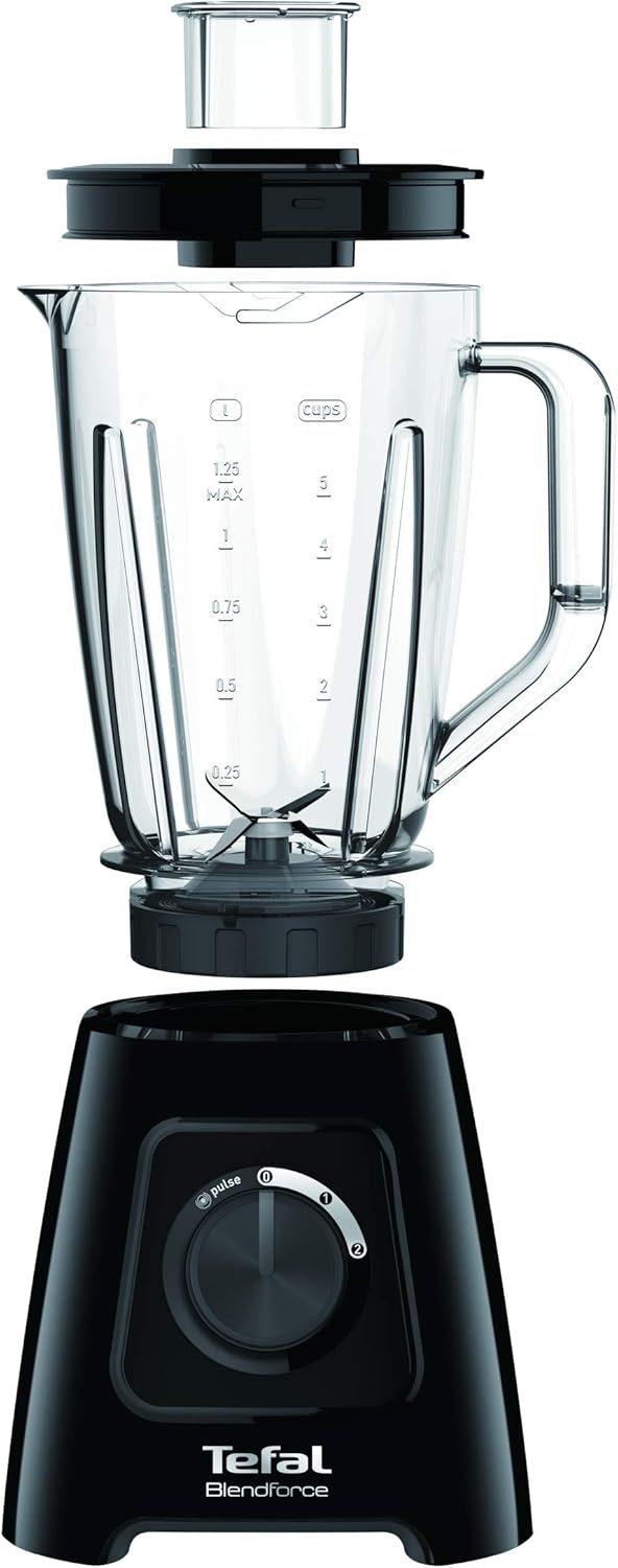 Tefal BlendForce II BL4208 Mixer, 1,25 l, 2 l, drehbar, Stabmixer, Schwarz