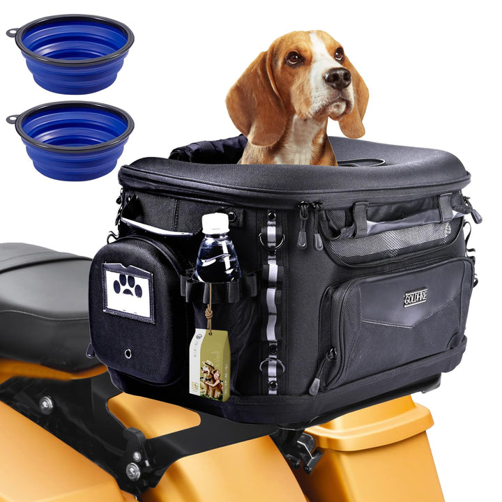 Hutexico Motorrad-Hundetragetasche, tragbare Haustier-Tragetasche, Haustier-Reisetasche, Katzentrage