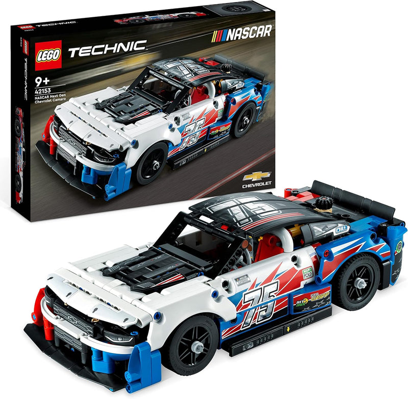 LEGO Technic NASCAR Next Gen Chevrolet Camaro ZL1 Modell-Auto-Bausatz, Rennfahrzeug-Spielzeug, Samml