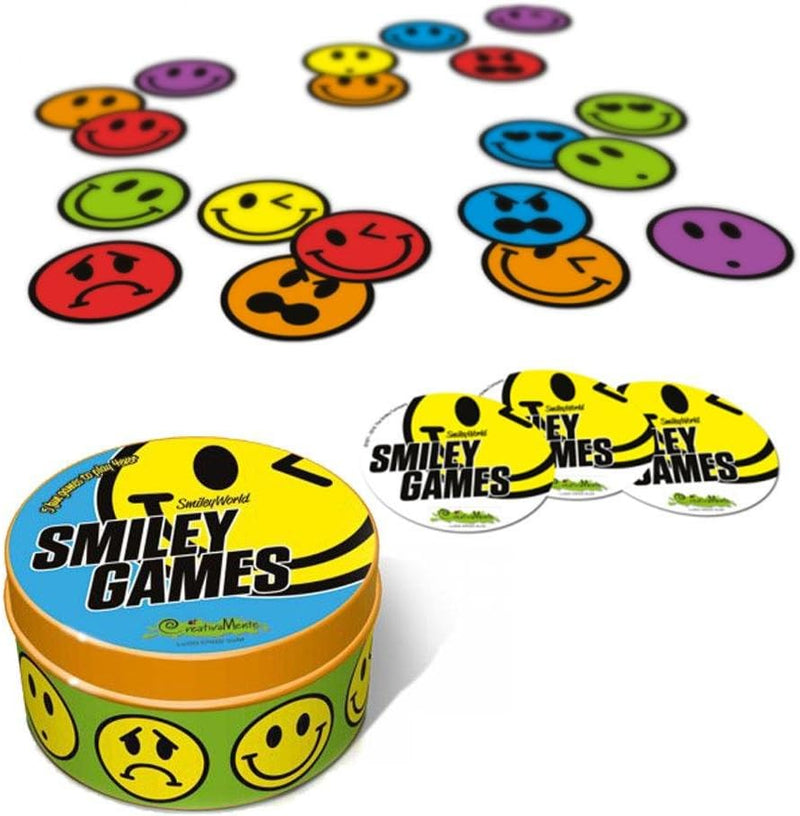 CreativaMente 501 - Box-Spiele, Smiley Games - 5 Fun Games to Play 4Ever, 5 Divertentissimi Giochi