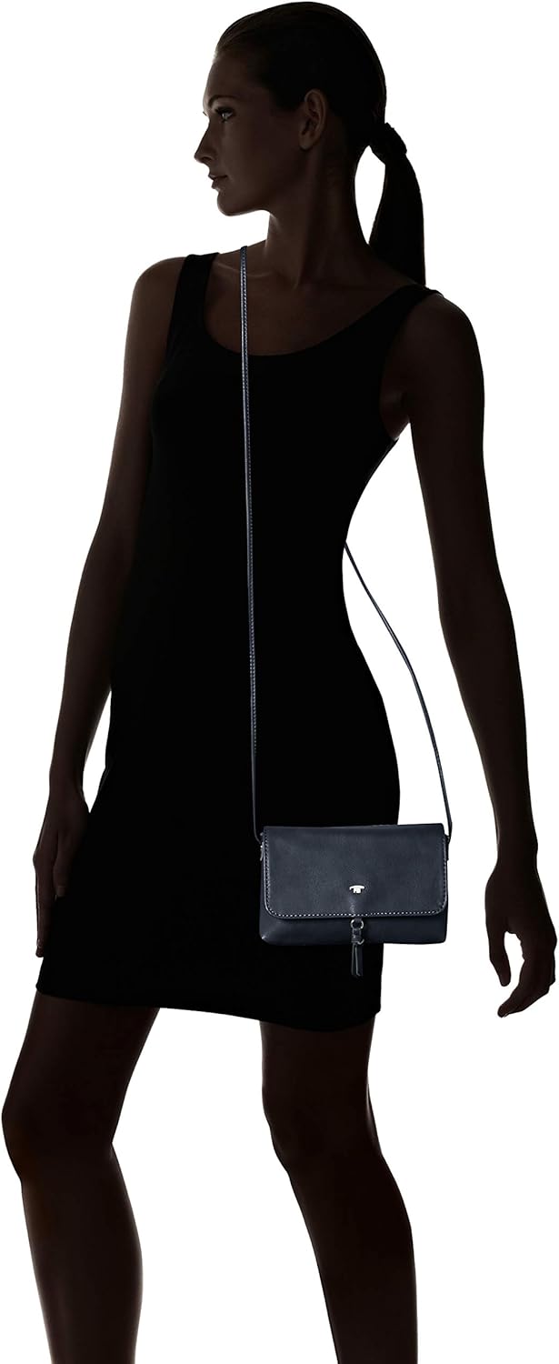 TOM TAILOR bags Luna Damen Umhängetasche Umschlagtasche Dark Blue 20 x 2 x 12,5, Dark Blue 20 x 2 x