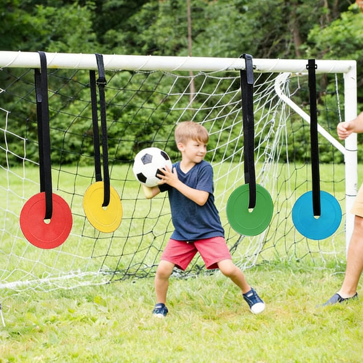 4PCS Fussballtor-Ziel, Tore Training zielnetz fussballtor, 15-cm-Scheiben zielnetz fussballtor mit v