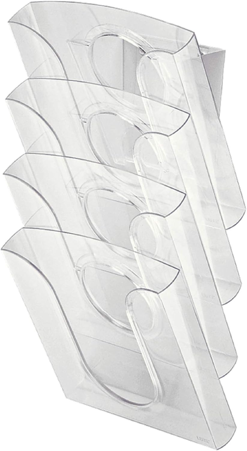 Leitz Presenter Set, 4 Fächer, System zur Auslage und Aufbewahrung von Informationsmaterial wie Kata