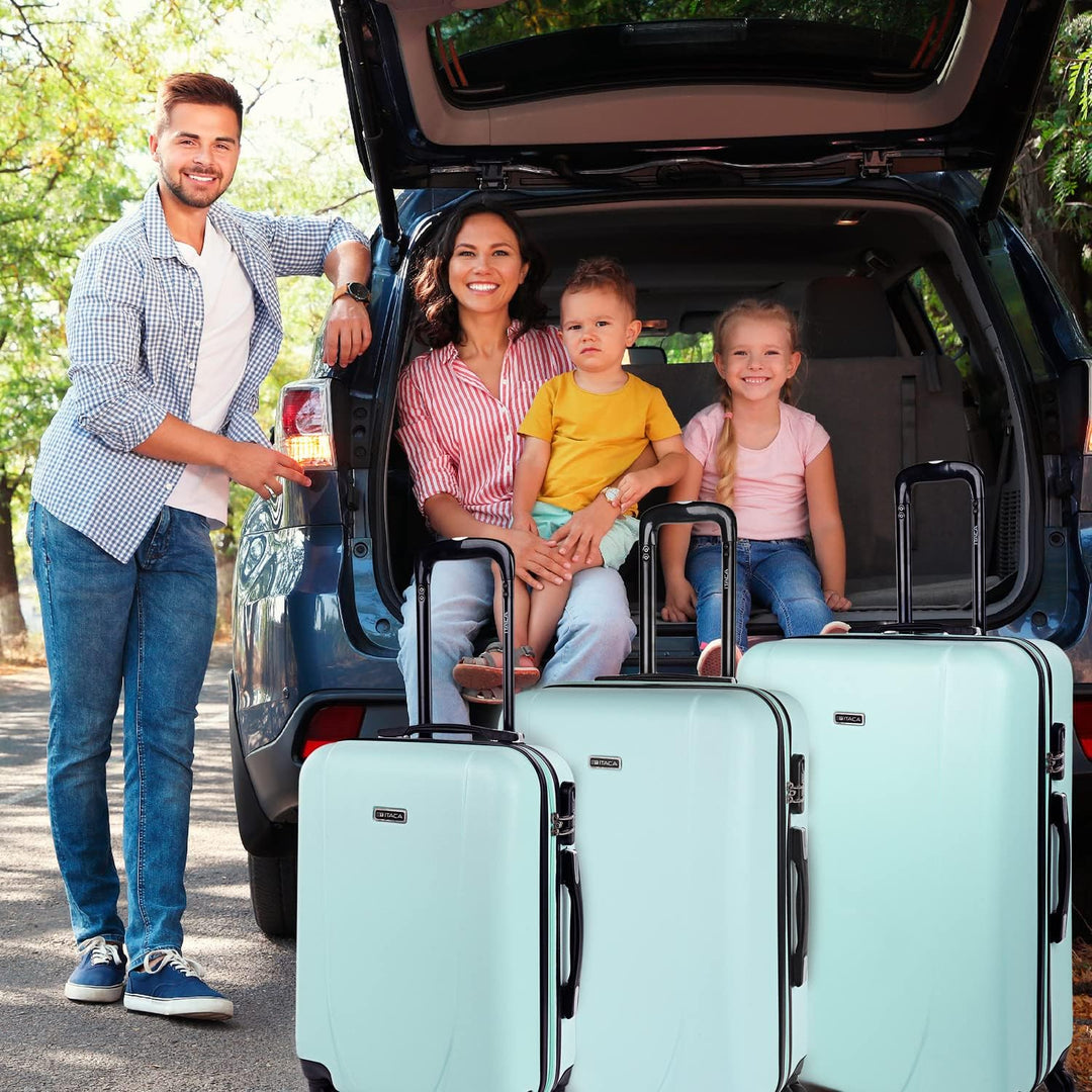 ITACA Tiber Basic, 3er Hartschalen Kofferset Minzgrün, Minzgrün