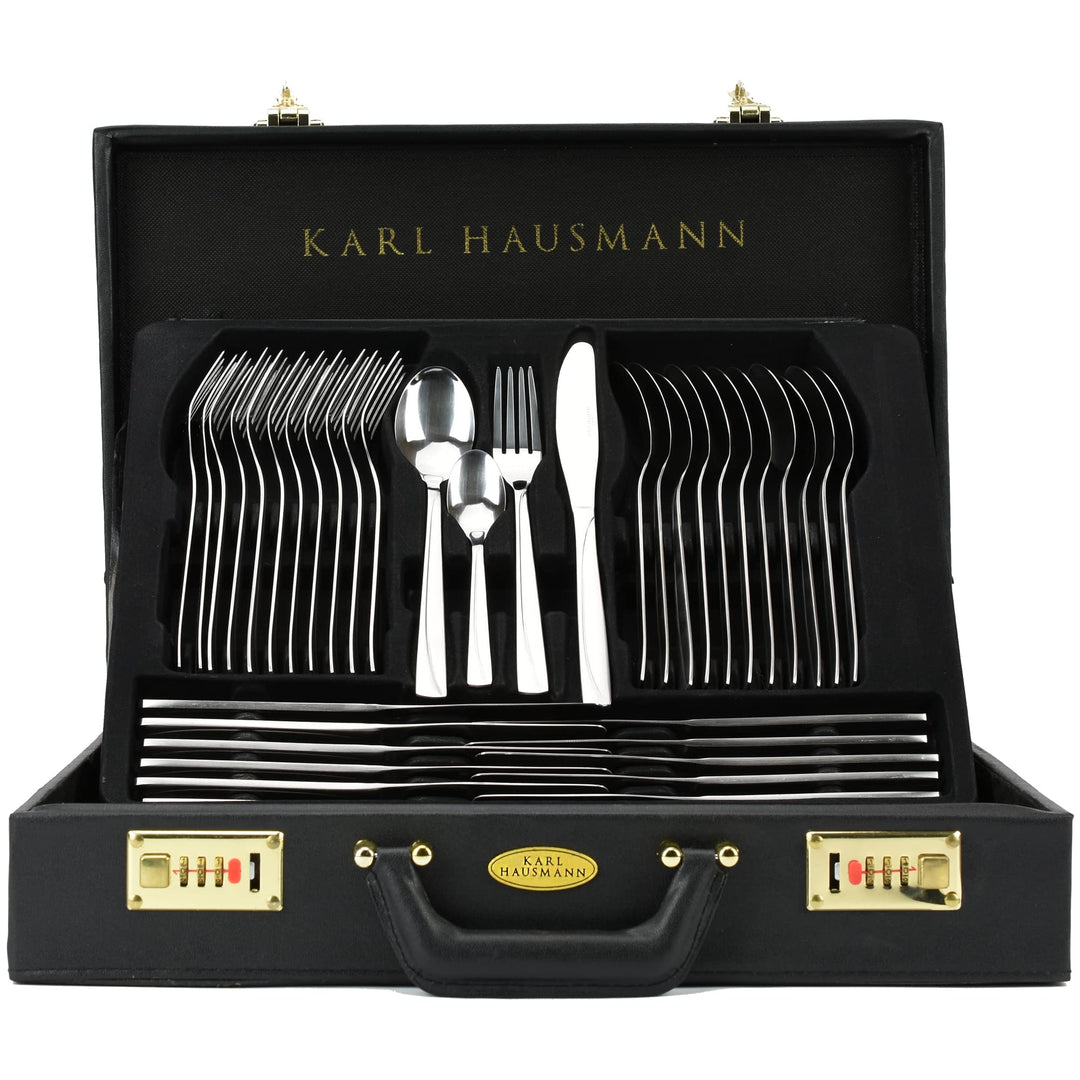 KARL HAUSMANN Besteck Set 12 personen - 72-teilig - Essbesteck Spülmaschinenfest Rostfrei - BesteckS