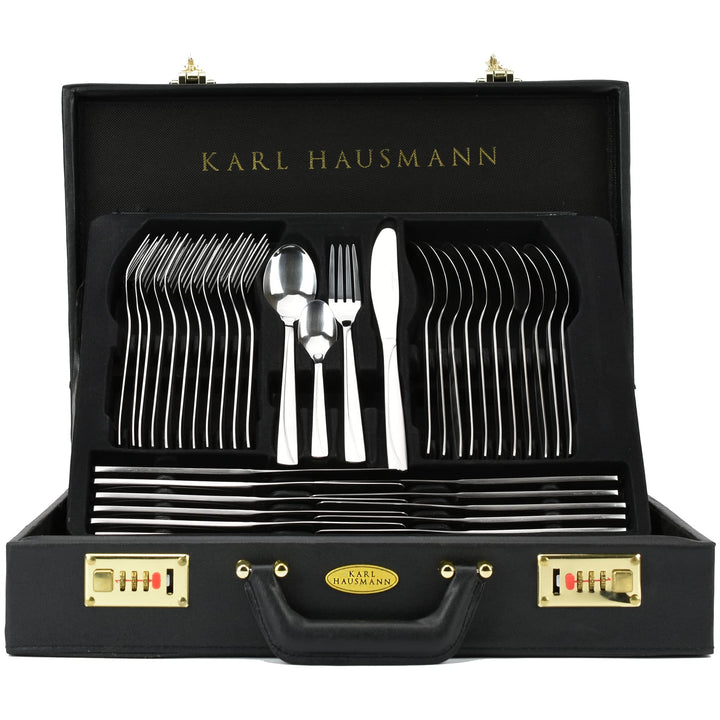 KARL HAUSMANN Besteck Set 12 personen - 72-teilig - Essbesteck Spülmaschinenfest Rostfrei - BesteckS