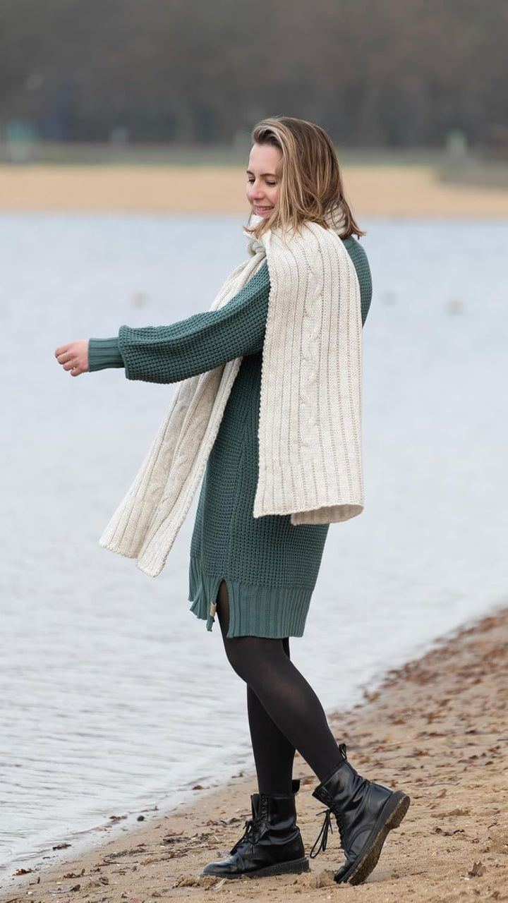 KNIT FACTORY - Robin Strickkleid - Cappuccino - 40/42 40-42 Cappuccino, 40-42 Cappuccino