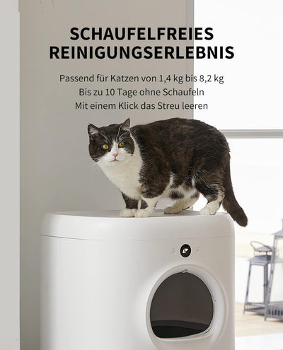 PETKIT Pura X Selbstreinigende Katzentoilette XSecure/Odor Removal/APP Control Automatische Katzento