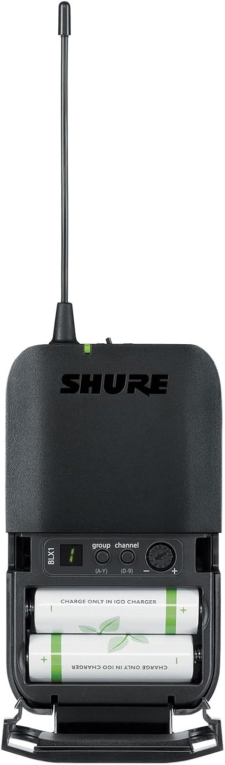 Shure BLX14/P31 UHF Wireless Mikrofonsystem - Perfekt für Redner, Künstler - 14 Stunden Batterielauf