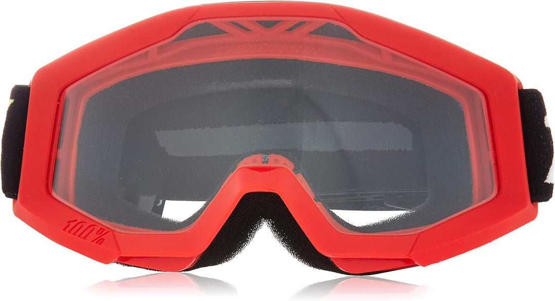 Unbekannt Unisex Strata Mini Goggle Motocross-/Radsportbrille. Einheitsgrösse Rot, Einheitsgrösse Ro