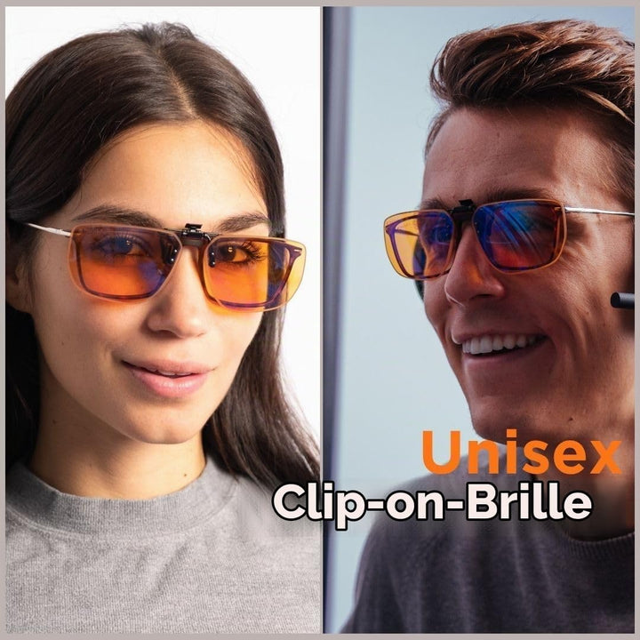 Horus X • Clip-On Clear • Aufsteckfilter für Korrektionsbrillen • Blaulichtfilter Brille • Hoher Sch