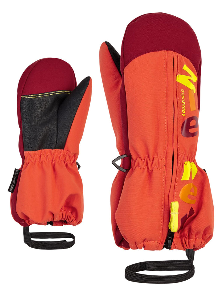 Ziener Langelo Ski-Handschuhe/Wintersport | wasserdicht, atmungsaktiv 80cm burnt orange, 80cm burnt