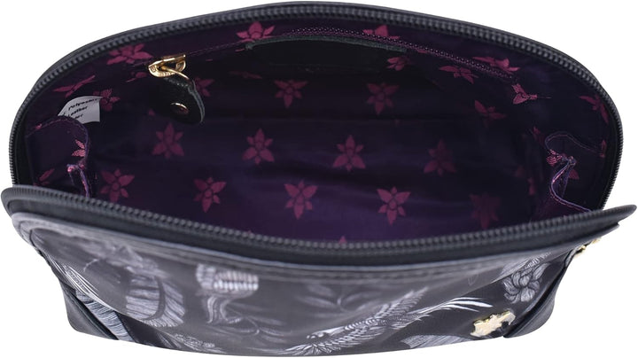 Anuschka Wanderlust Kollektion - Kosmetiktasche - Stoff-Kosmetiktäschchen für Damen, Jungle Macaws
