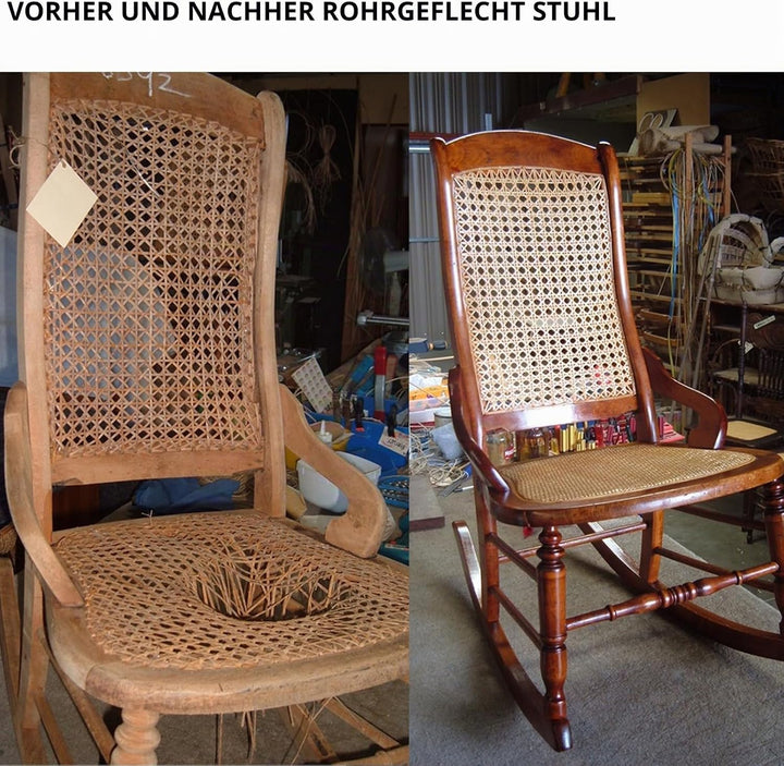 Wiener Geflecht Meterware Kunststoff PE Cane Webbing Rattan-Rolle, 40 x 300 cm, Handgefertigtes Poly
