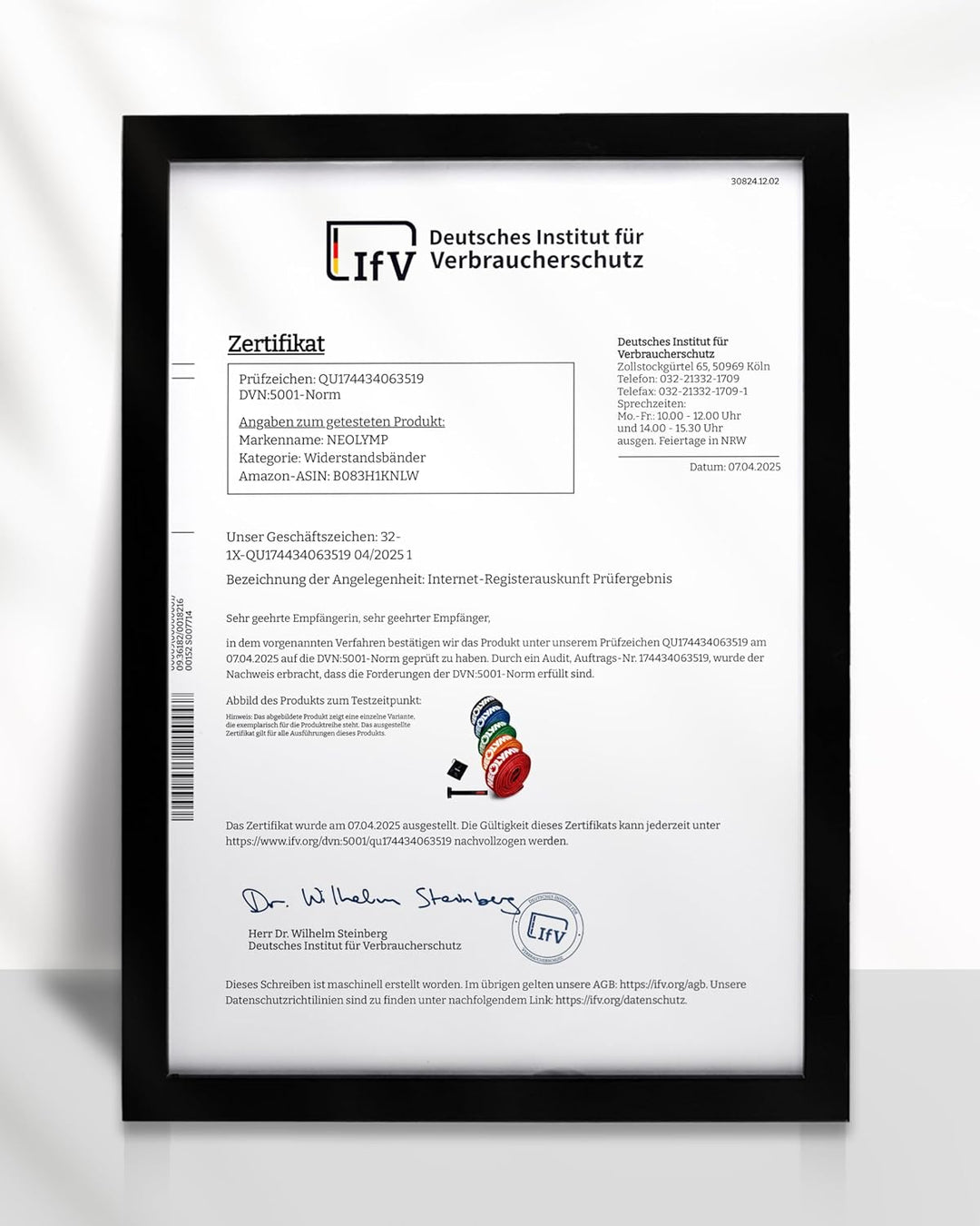 NEOLYMP Premium Fitnessbänder + E-Book mit über 100 Übungen | Resistance Bands | Terra Band | Resist