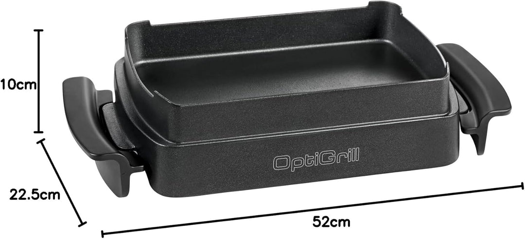 Tefal OptiGrill+ XL Snacking & Backing Antihaft Backschale XA7268 + Rezeptbuch für, 2 Liter, Antihaf