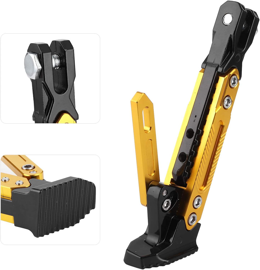 Motorrad Kickstand, Universal einstellbarer Motorrad Kickstand CNC Aluminium Legierung Seitenständer