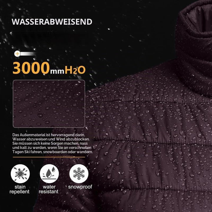Outdoor Ventures Damen Steppjacke Leichte Warme Packbare Übergangsjacke Puffer Jacke für Frauen Gefü