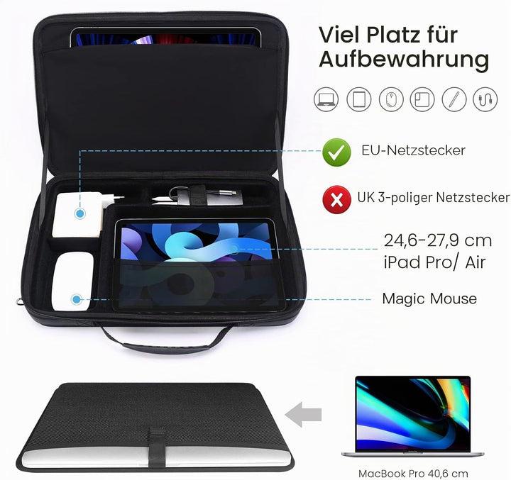 Smatree MacBook Pro 16 Zoll 2023 Laptop Tasche, Hartschale Kompatibel mit 16 Zoll 2023 2021 2019/15,