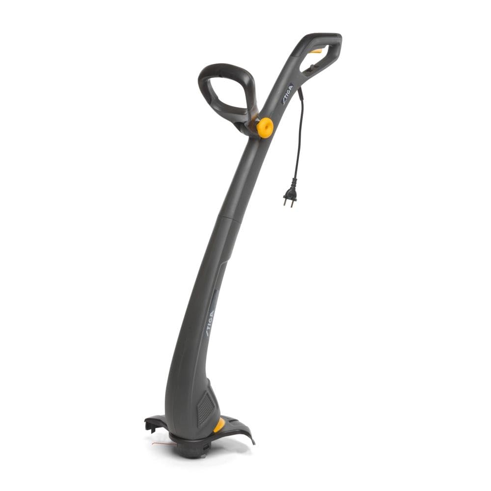 STIGA GT 104c Elektro-Rasentrimmer - 350W Motor, 24 cm Schnittbreite, Tap&Go Doppelfadenkopf Schnitt