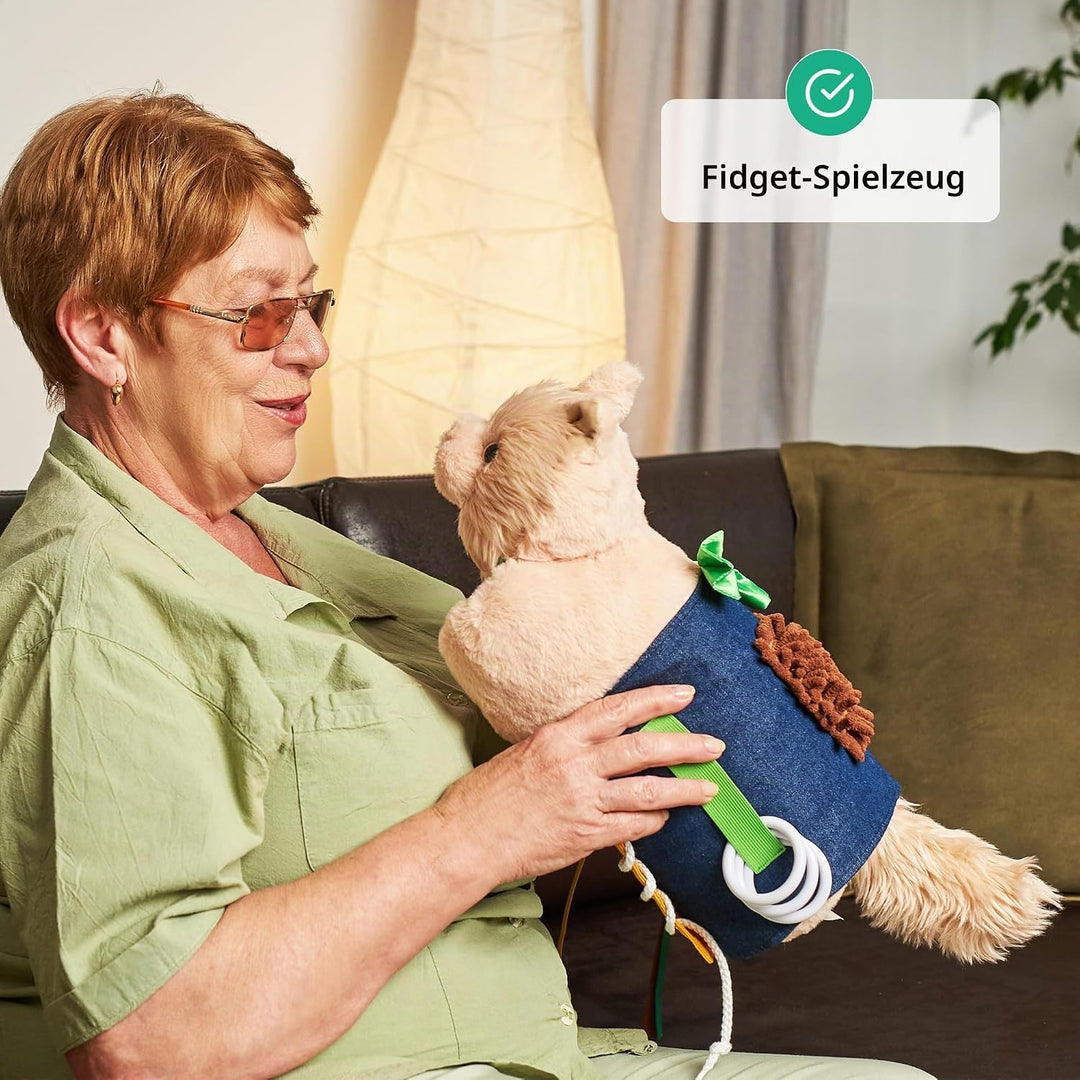 Fidget Muff und Haptidemenzdecke für Erwachsene und Senioren mit Alzheimer | Twiddle Muff Spielzeug