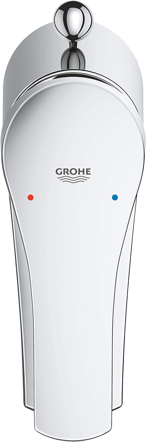 GROHE Eurosmart - Einhand-Waschtischarmatur für das Bad (S-Size, mit Zugstange, Ablaufgarnitur, Temp