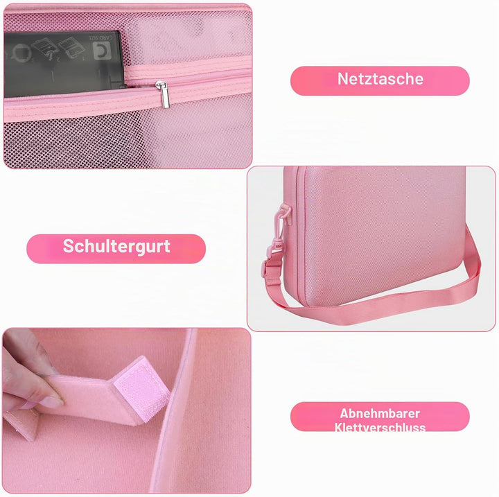 BOVKE Reisetasche für Canon SELPHY CP1500 Kompakter Fotodrucker, Tragbares Bluetooth-Sofortdruckkame