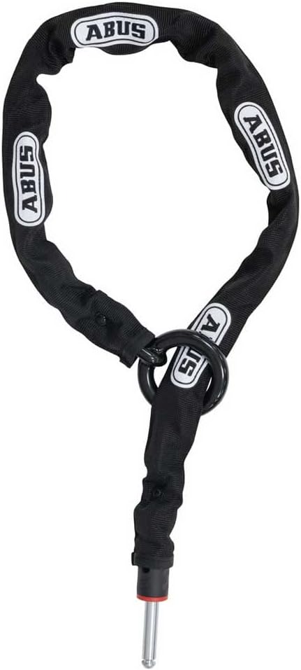 ABUS Rahmenschloss-Einsteckkette – Adaptor Chain 2.0 6KS 100 cm Schwarz Single, 100 cm Schwarz Singl