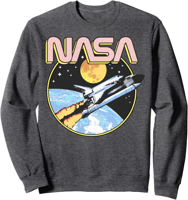 NASA Retro Shuttle Over The Earth Sweatshirt