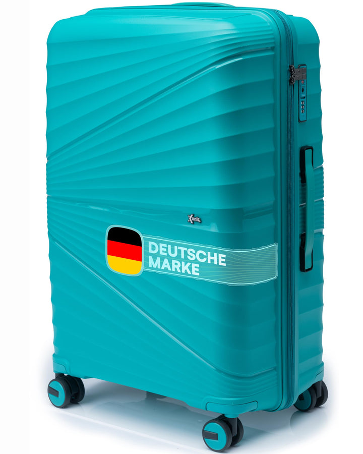 Xonic® Hartschalenkoffer M für 40L - Bruchsicherer Rollkoffer Polypropylen mit 360° Doppelrollen & T