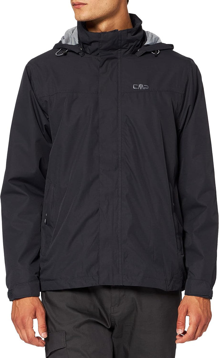 CMP Herren Hoodie Button Rain Jacke Regenjacke Hardshelljacke XL Anthrazit, XL Anthrazit
