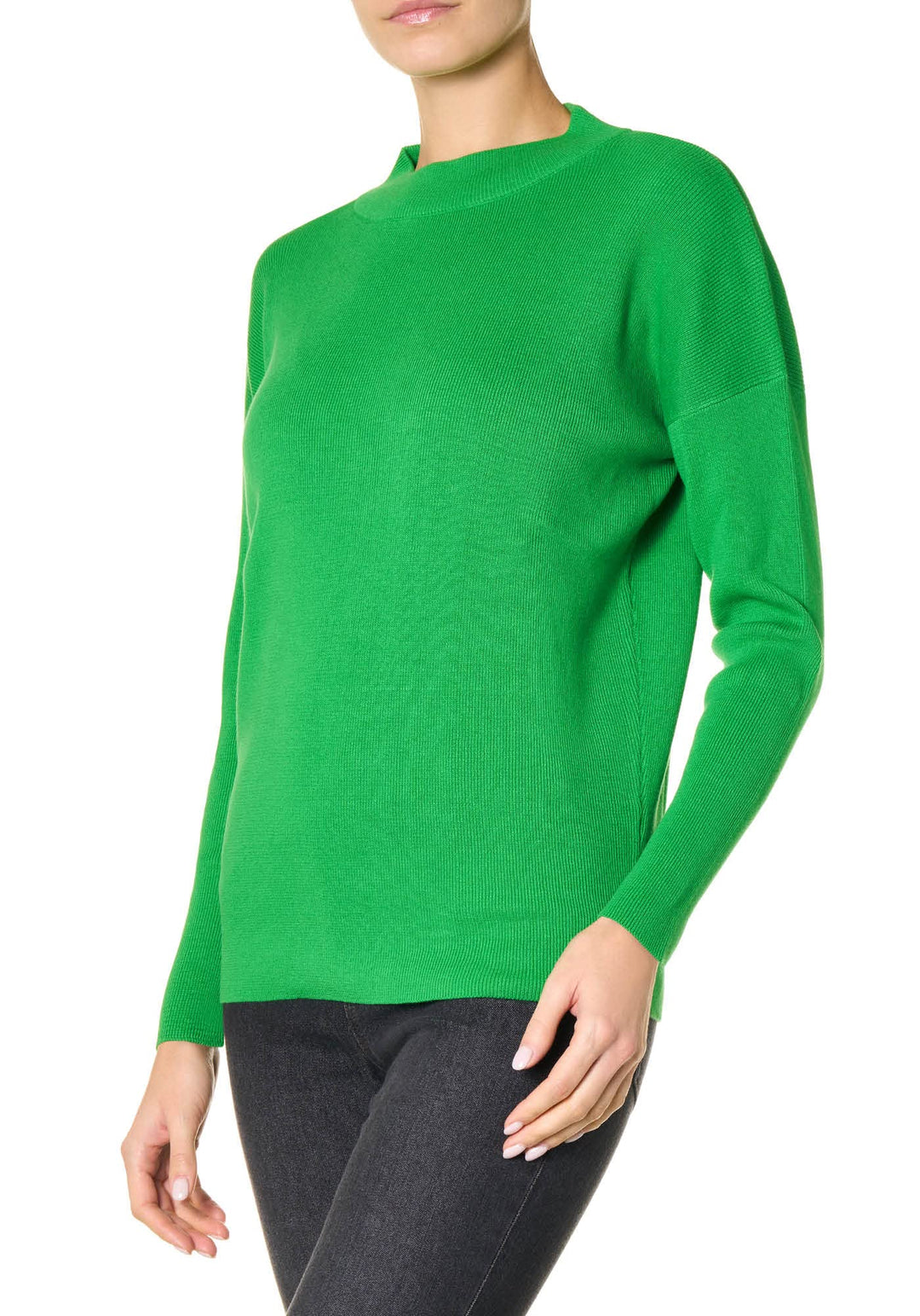 goldenpoint Damen Ajour-Pullover Lange Ärmel S Grün, S Grün