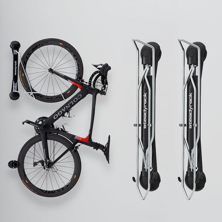 Steadyrack Fahrrad Wandhalterung - Classic Rack - Fahrrad Wandhalterung Vertikal als Aufbewahrungslö