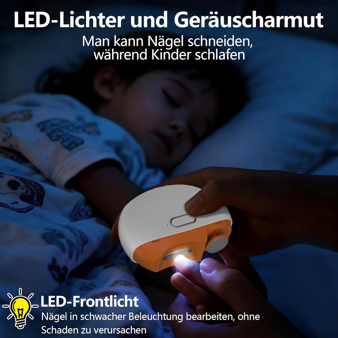 2026 Upgrade Elektrischer Nagelknipser, 2 in 1 Elektrische Nagelfeile Schneiden Feilen & Polieren, 2