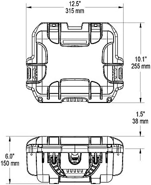 NANUK 905 Wasserdichter Hartschalenkoffer leer - Graphit Leer Graphit, Leer Graphit