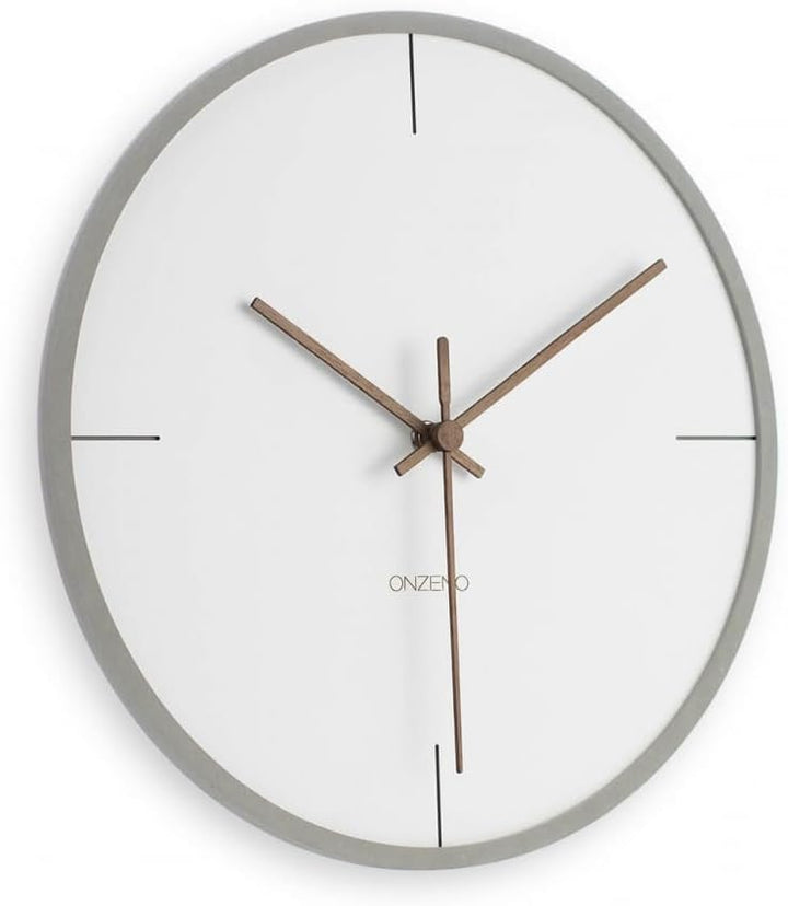 ONZENO Design Wanduhr 'The Mature.' ohne Tickgeräusche