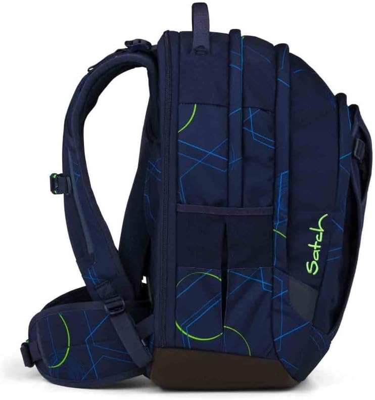 Satch Match Plus Schulrucksack Set 3tlg. inkl. Schlamperbox und Sporttasche (Blue Tech), Blue Tech