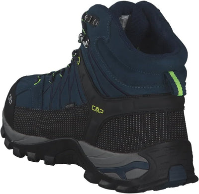 CMP Herren Rigel Mid Shoe Wp Trekking-& Wanderstiefel 47 EU Blue Ink Yellow Fluo, 47 EU Blue Ink Yel