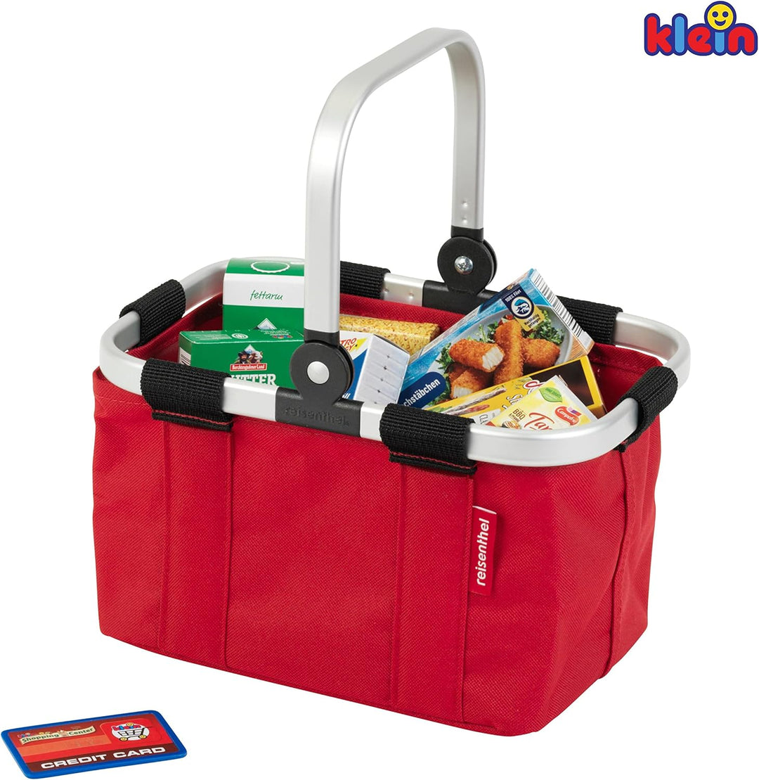 Theo Klein 9619 Reisenthel - Einkaufskorb Carrybag Mini I Korb mit Zubehörboxen für den Shop I Spiel